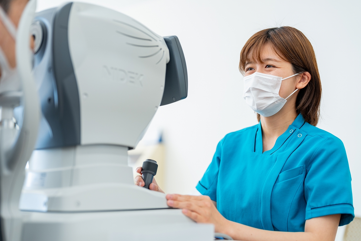 緑内障検診、眼圧測定